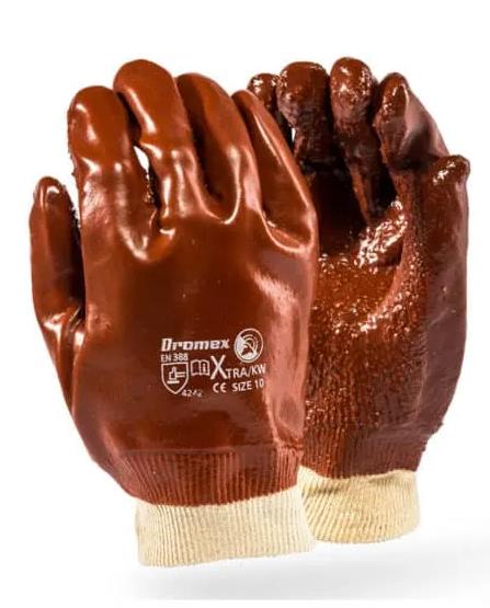WEB-TLCS-GLOVEX/KW #1. Glove PVC Ter Bro H/D Xtra/Kw (Rough) -Dromex-