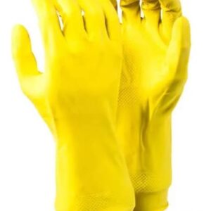 WEB-TLCS-HOUSEHOLDGLOVE #1. Yellow Household Glove DG-HS-Y -Dromex-